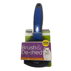 Oster Animal Care Clean and Healthy Brush & De-Shed Flex Head Combo